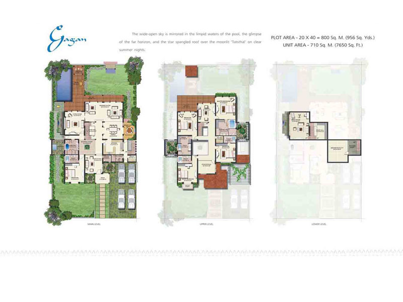 Tatvam villas 5BHK floor plan large - Luxury Villas in Gurgaon